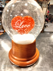 Original Vienna/Austria LOVE Heart Snow Globe - German Specialty Imports llc