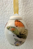 Hutschenreuther Mini  Porcelain  Easter Egg Ornament “Spring Meadow Butterfly  " Designer Ole Winther - German Specialty Imports llc