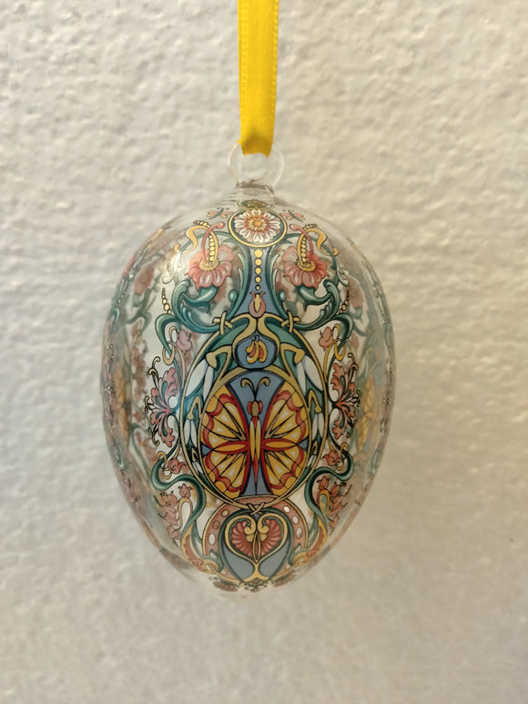 2005 Hutschenreuther Annual Limited Edition Crystal Easter Egg Ornament 