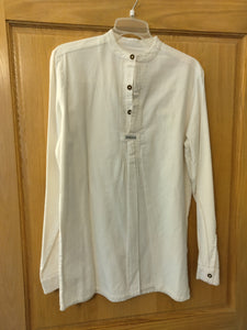 White Stockerpoint Men Trachten Shirt with Standup collar - German Specialty Imports llc