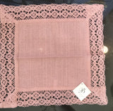 Square Linen-Lace Doily in Different Colors - German Specialty Imports llc