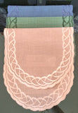 Oval Runner Linen Doily 18" x 9.5" in Different Colors - German Specialty Imports llc