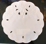 4095/7 Beautiful Beige Embroidered  Design with Cutout Design - German Specialty Imports llc