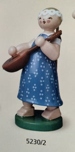 5230/2 Wendt & Kuehn Flower Children and Friends Girl with Lute 3 " - German Specialty Imports llc