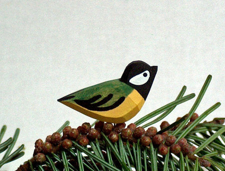 Lotte Sievers Hahn  Hand Carved  Bird Kohlmeise Great Tit - German Specialty Imports llc