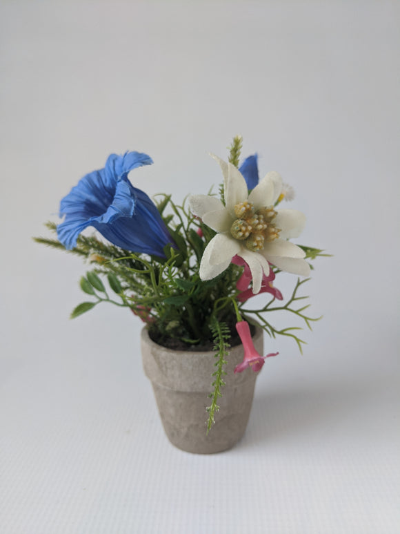 Alpine Silk  Flower Pot - German Specialty Imports llc