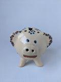 Hand made Bunzlauer Pottery Piggy Bank - German Specialty Imports llc