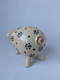 Hand made Bunzlauer Pottery Piggy Bank - German Specialty Imports llc