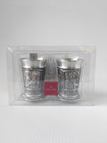 Pewter  Schnaps cups with German Spitzweg Scene - German Specialty Imports llc