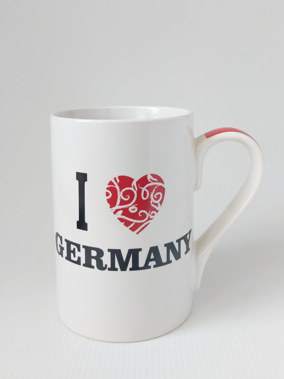 I Love Germany Porcelain  Mug - German Specialty Imports llc