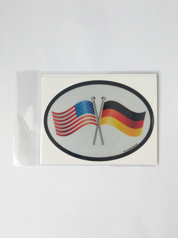 German and American Flags Decal - German Specialty Imports llc