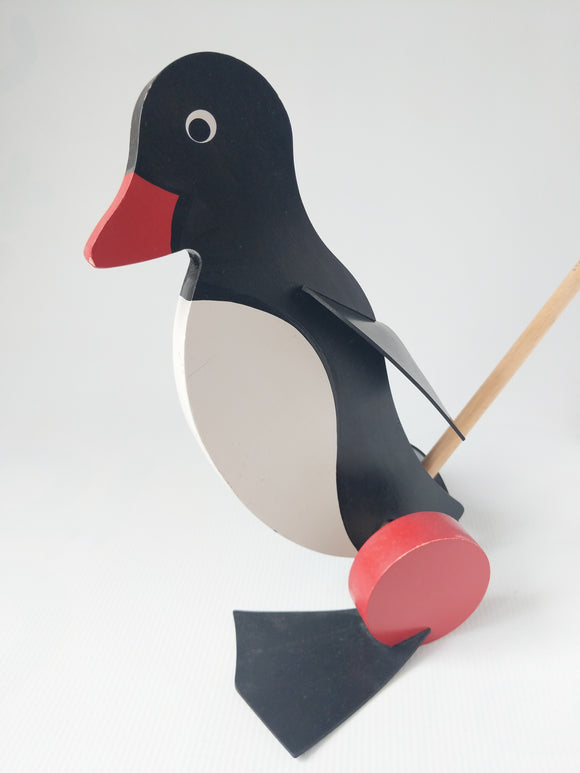 Waddling Penguin Wood Toy - German Specialty Imports llc