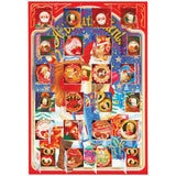 German Reber Mozart Kugel / Balls Advent Calendar W/ Santa Scene 22.9 oz - German Specialty Imports llc