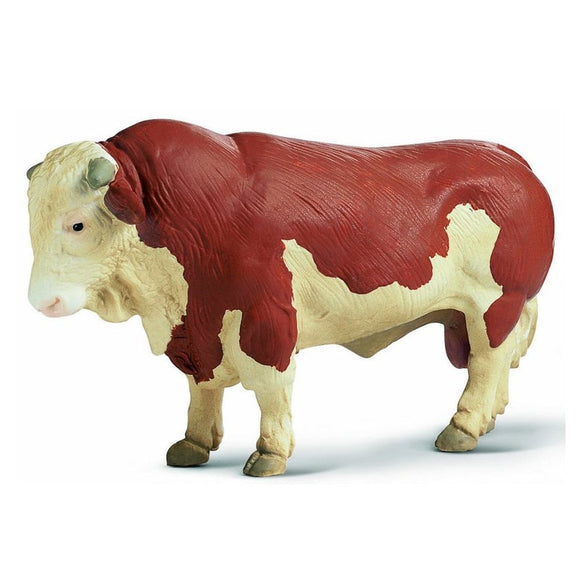 Hand Painted Schleich Figurine Brown Bull 13138 Play Figurine - German Specialty Imports llc
