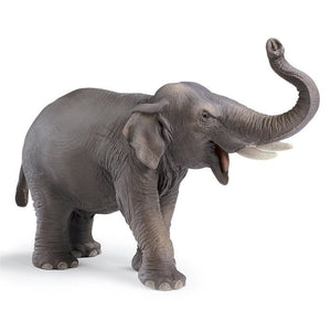Hand Painted Schleich Indian  Elephant Head Up 141445 Play Figurine - German Specialty Imports llc