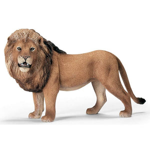 Hand Painted  Play Figurine Schleich 14373 Lion. - German Specialty Imports llc