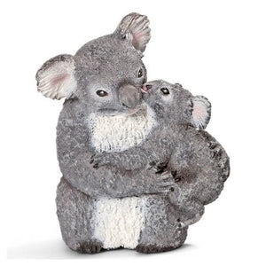 Hand Painted Schleich Figurine Koala Mother And Baby 146778 Play Figurine - German Specialty Imports llc