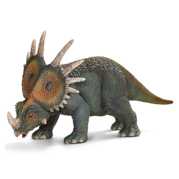 Hand Painted Schleich Figurine 14526 Dinosaur Styracosaurus lay Figurine - German Specialty Imports llc