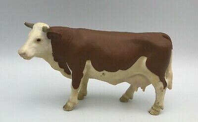 Hand Painted Schleich Figurine Brown Milk Cow 13134 Play Figurine - German Specialty Imports llc
