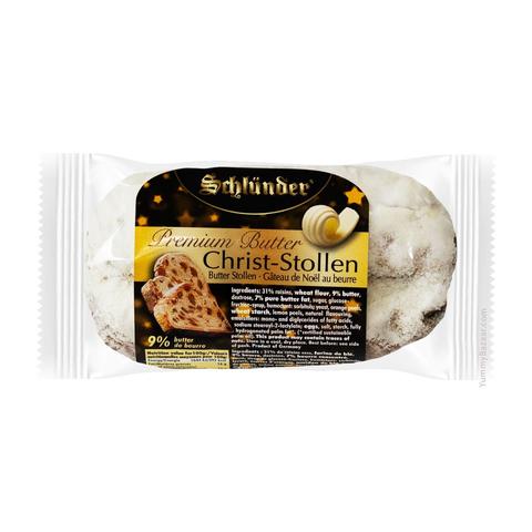 Schluender Premium Butter Christ Stollen in cello pack 7.05  oz - German Specialty Imports llc