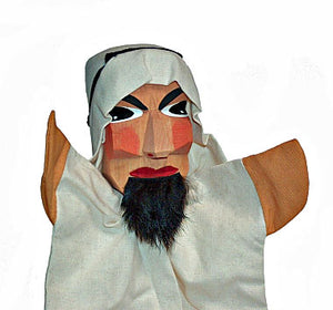 Lotte Sievers Hahn Sheik Hand Carved Glove Hand Puppets - German Specialty Imports llc