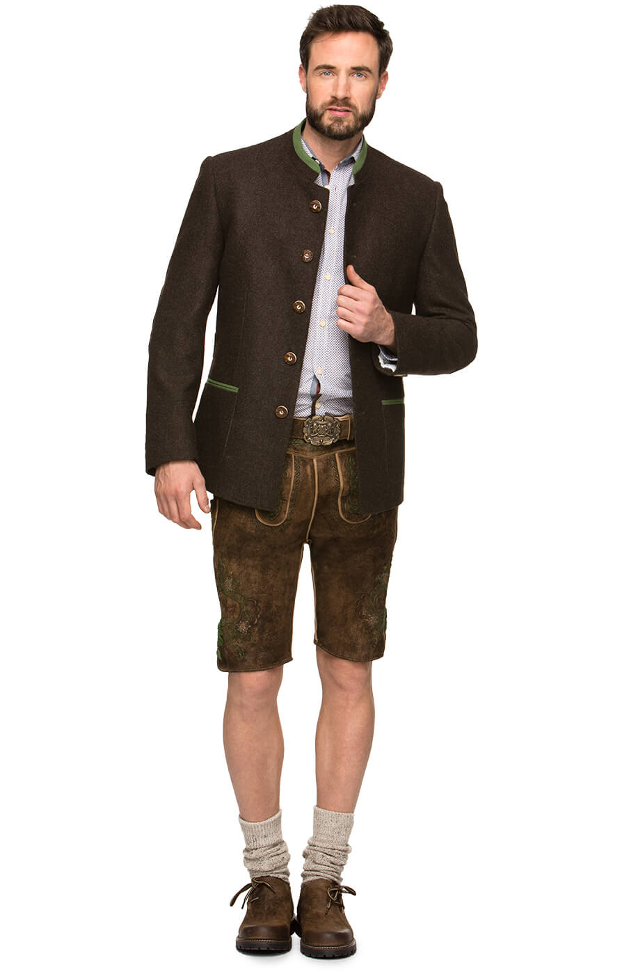 Blazer Traditionnel Conrad Homme Stockerpoint - Loden Chiné - Style Tyrolien élégant