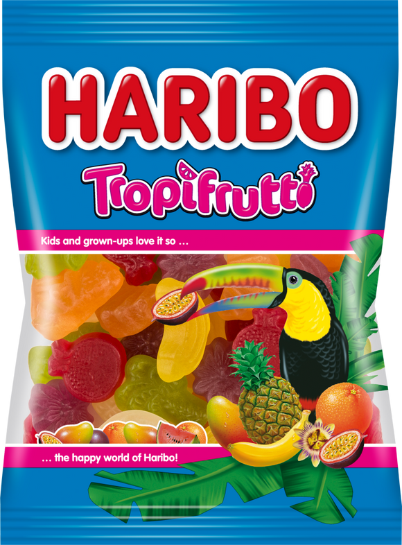 German Haribo Tropi Frutti  Share size Gummy Candy 200 g - German Specialty Imports llc
