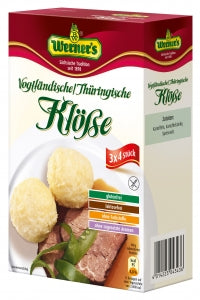 10GE50 Vogtlaender/ Thuriangian Werner's  Raw Potato Dumplings for 12 dumplings - German Specialty Imports llc