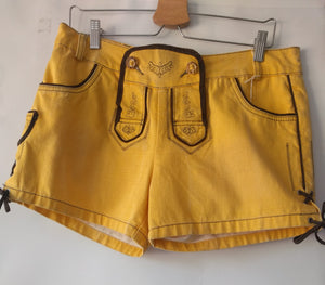 Yellow Shorts Lederhosen Style - German Specialty Imports llc