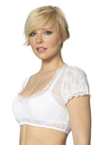 B 5050 Stockerpoint Fine   Lace Dirndl Blouse White - German Specialty Imports llc