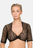 B 8039 Stockerpoint Black French Lace Dirndl Blouse - German Specialty Imports llc
