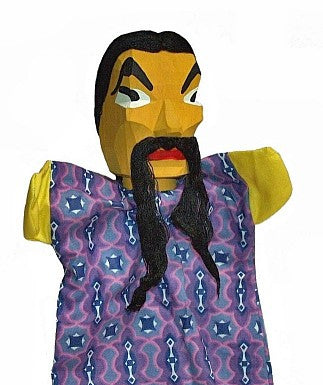 Lotte Sievers Hahn Chinese Man Hand Carved Glove Hand Puppet - German Specialty Imports llc