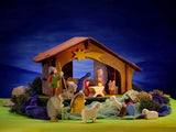 3500 Ostheimer Nativity Stable w/star and bird perch - German Specialty Imports llc