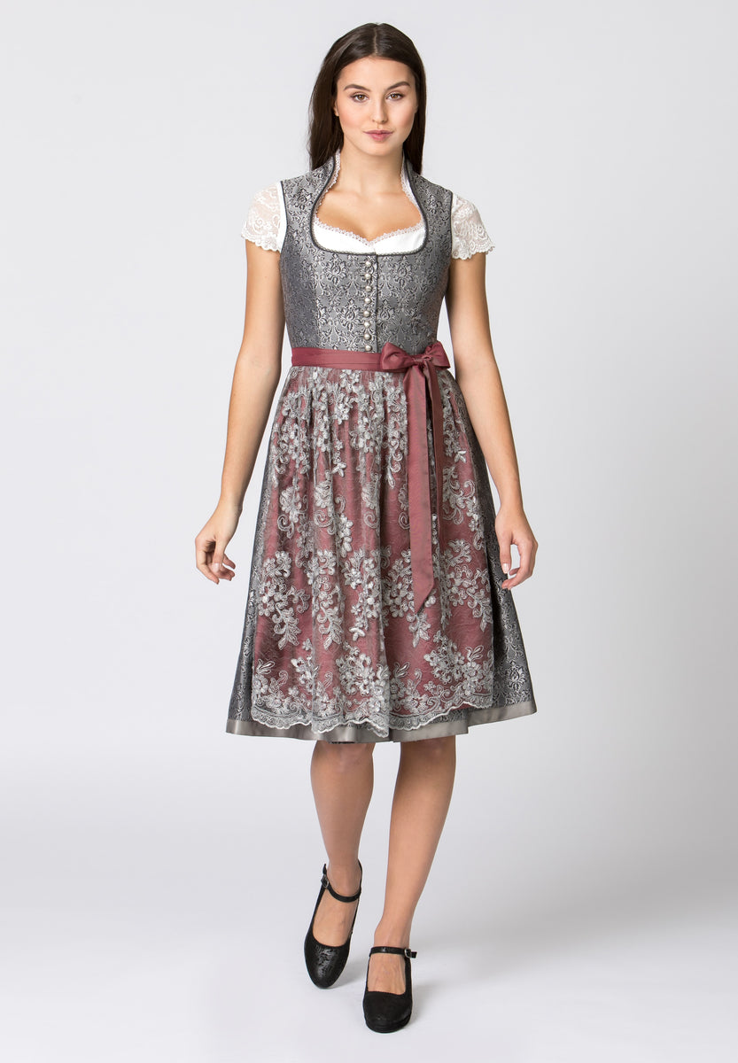 Mountain Fire Couture Stockerpoint Dirndl Karissa Grey Bordeaux 5 c ...