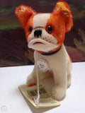 031496 Steiff Bully Dog orange /white  sitting 14 cm ( 1927) Historic Steiff Miniatures IV - German Specialty Imports llc