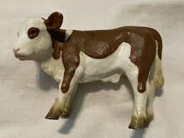 Hand Painted Schleich Figurine Brown Bull Calf Play Figurine - German Specialty Imports llc