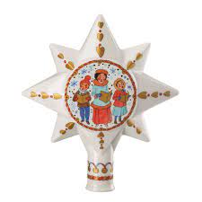 Hutschenreuther Porcelain Christmas Tree Top Christmas Market - German Specialty Imports llc