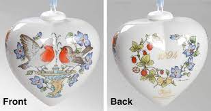 1994  Hutschenreuther Annual Limited Edition Collectible Porcelain Heart - German Specialty Imports llc
