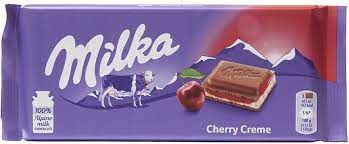 NEW Milka Cherry Creme  Alpine Milk Chocolate - German Specialty Imports llc