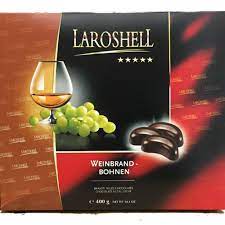 293577 Laroshell Brandy Beans  Chocolate 14 oz - German Specialty Imports llc