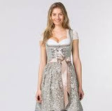 Venus Stockerpoint Dirndl  Taupe Skirt length 65 cm - German Specialty Imports llc