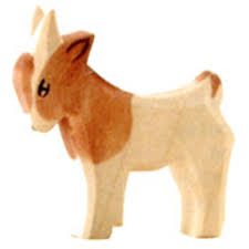11715 Ostheimer Wooden Goat Kid Standing - German Specialty Imports llc