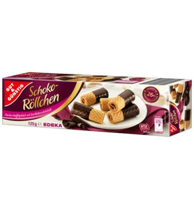 Gut & Guenstig Schokoroellchen Milk Chocolate Waffle Rolls - German Specialty Imports llc