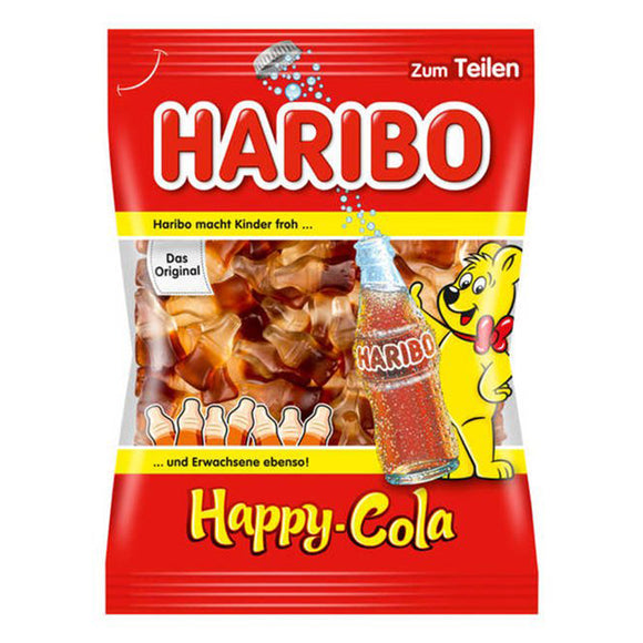 German Haribo Happy-Cola Das Original the Original share size Best before 10/20 - German Specialty Imports llc