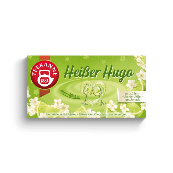 Teekanne  Tea Hot Hugo  / Heisser Hugo Fruit tea  with elderberry and lime - German Specialty Imports llc