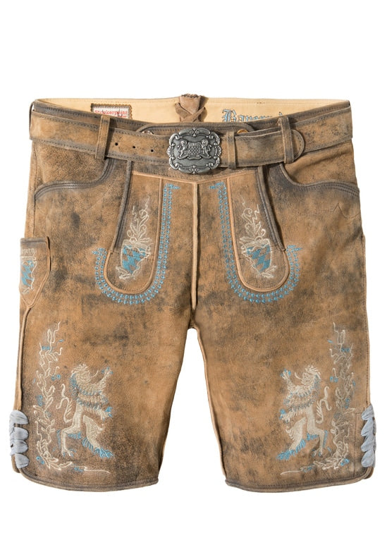 Trachten Wear » Womens » Bavarian Lederhosen Shorts » Bavarian Leather Pants  :: Hasty Sports