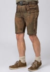 Finstawoid Men Trachten  Lederhosen Leather Pants with Scull Belt Buckle and bird embroidery - German Specialty Imports llc