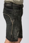 Lederhosen Goetterrabe / Gods Raven Men Trachten  Lederhosen Leather Pants with Scull Belt - German Specialty Imports llc