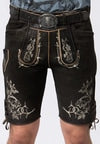MOUNTAIN ROCKER HOSE KRAMER, GRAPHIT VINTAGE   Men Trachten Lederhosen Leather Pants with Scull Belt - German Specialty Imports llc