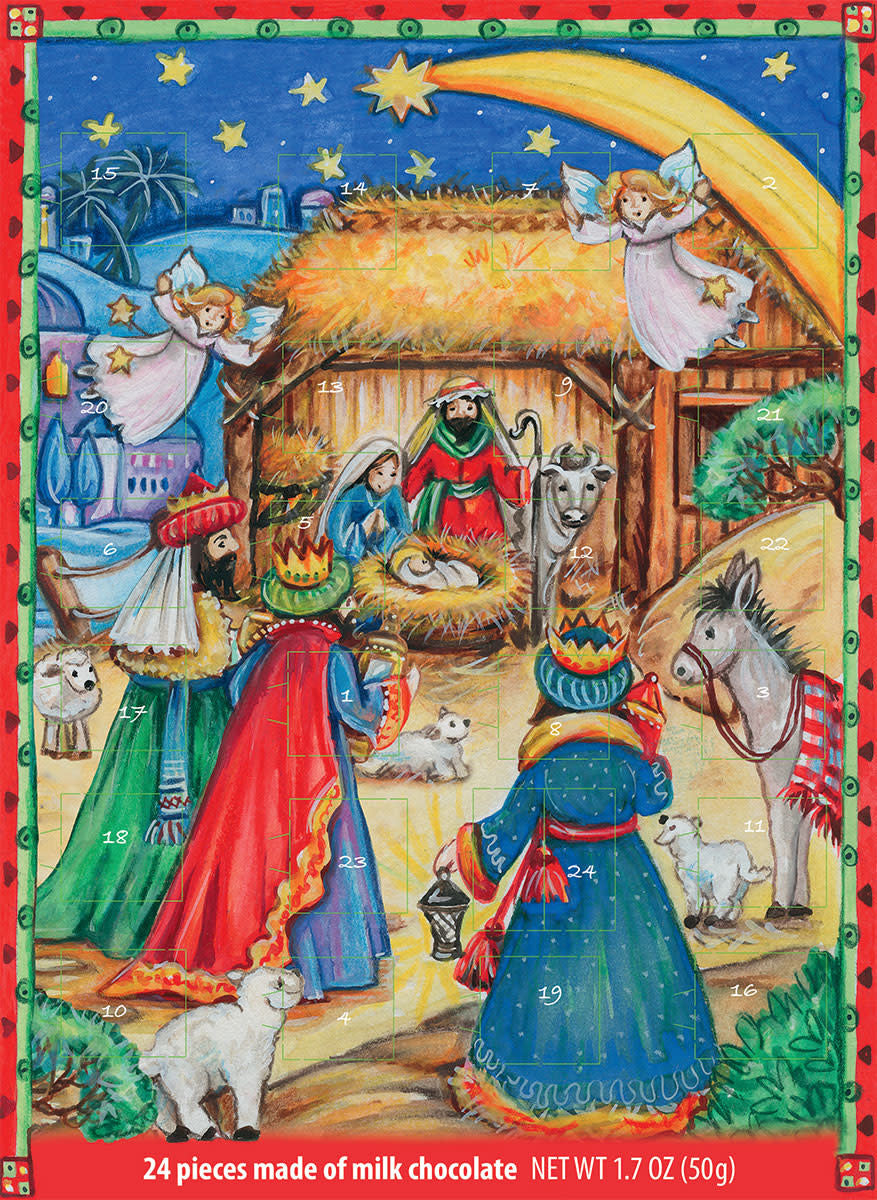 12451 Advents Calendar Card with Envelope Froehliche Adventstage